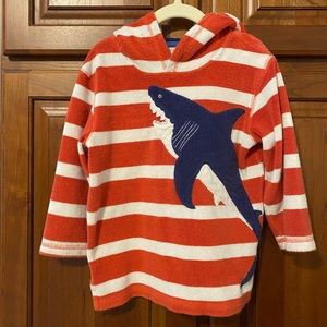 Mini Boden Shark Towel Coverup